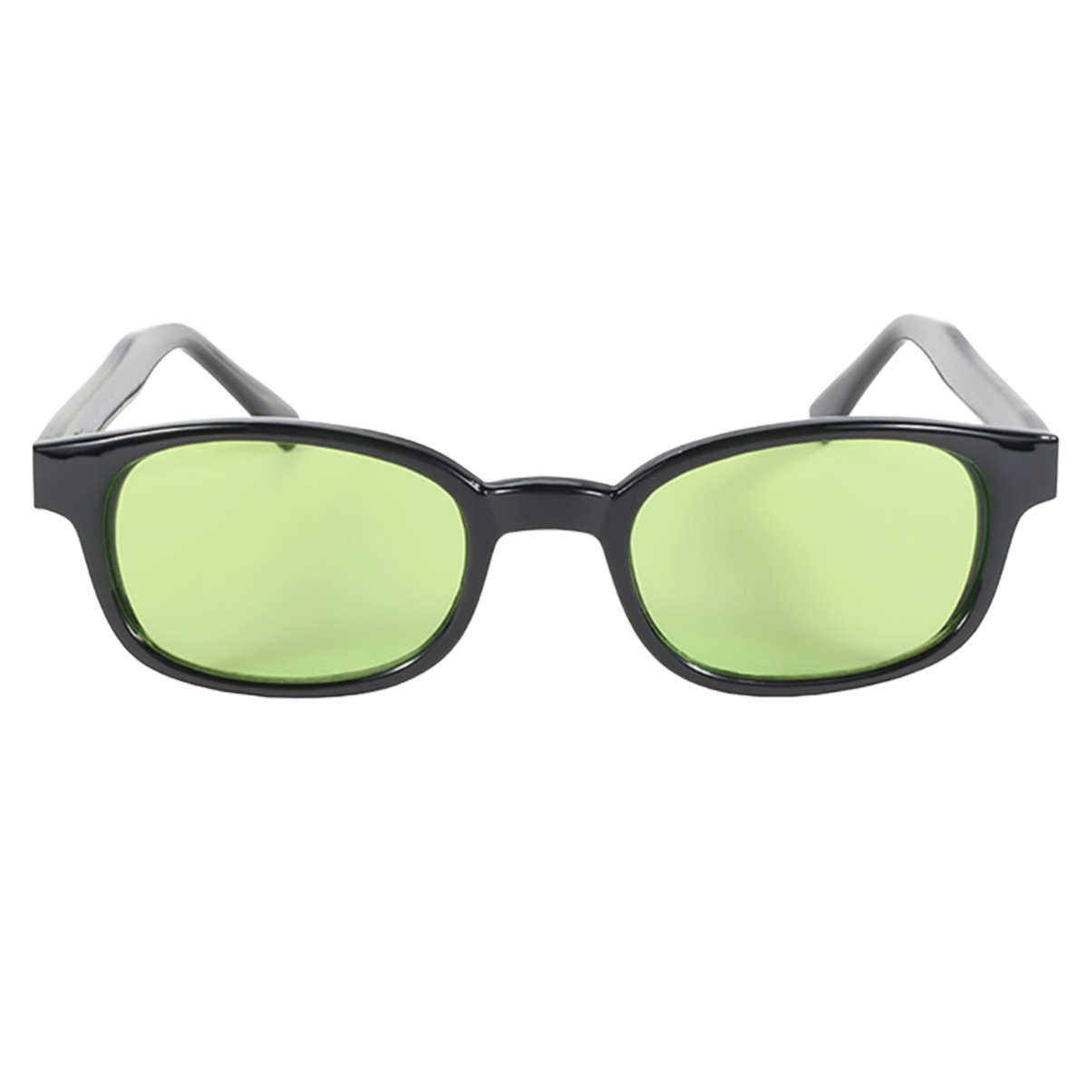 Lunettes de soleil KD's 2016 avec monture noire classique et verres vert clair