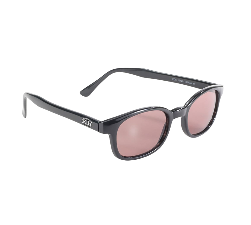 Lunettes de soleil X-KD's 10120 Monture noir mat et verres roses