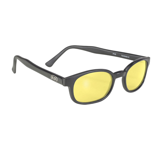 Lunettes de soleil X-KD's 11112 avec verres jaune et monture noir mat