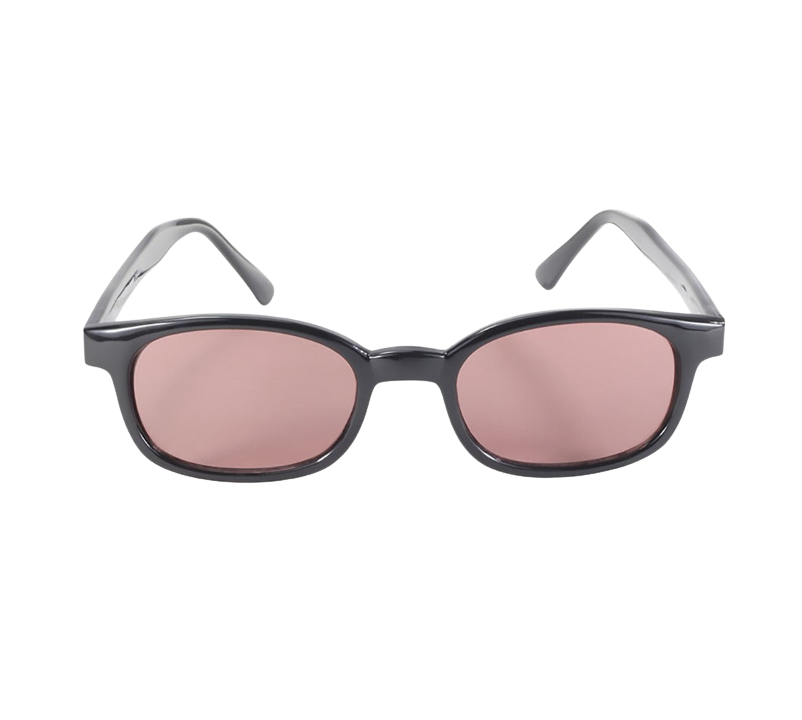 Lunettes de soleil X-KD's 10120 Monture noir mat et verres roses