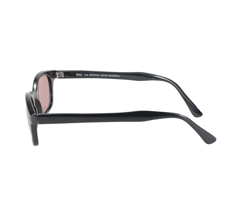 Lunettes de soleil X-KD's 10120 Monture noir mat et verres roses