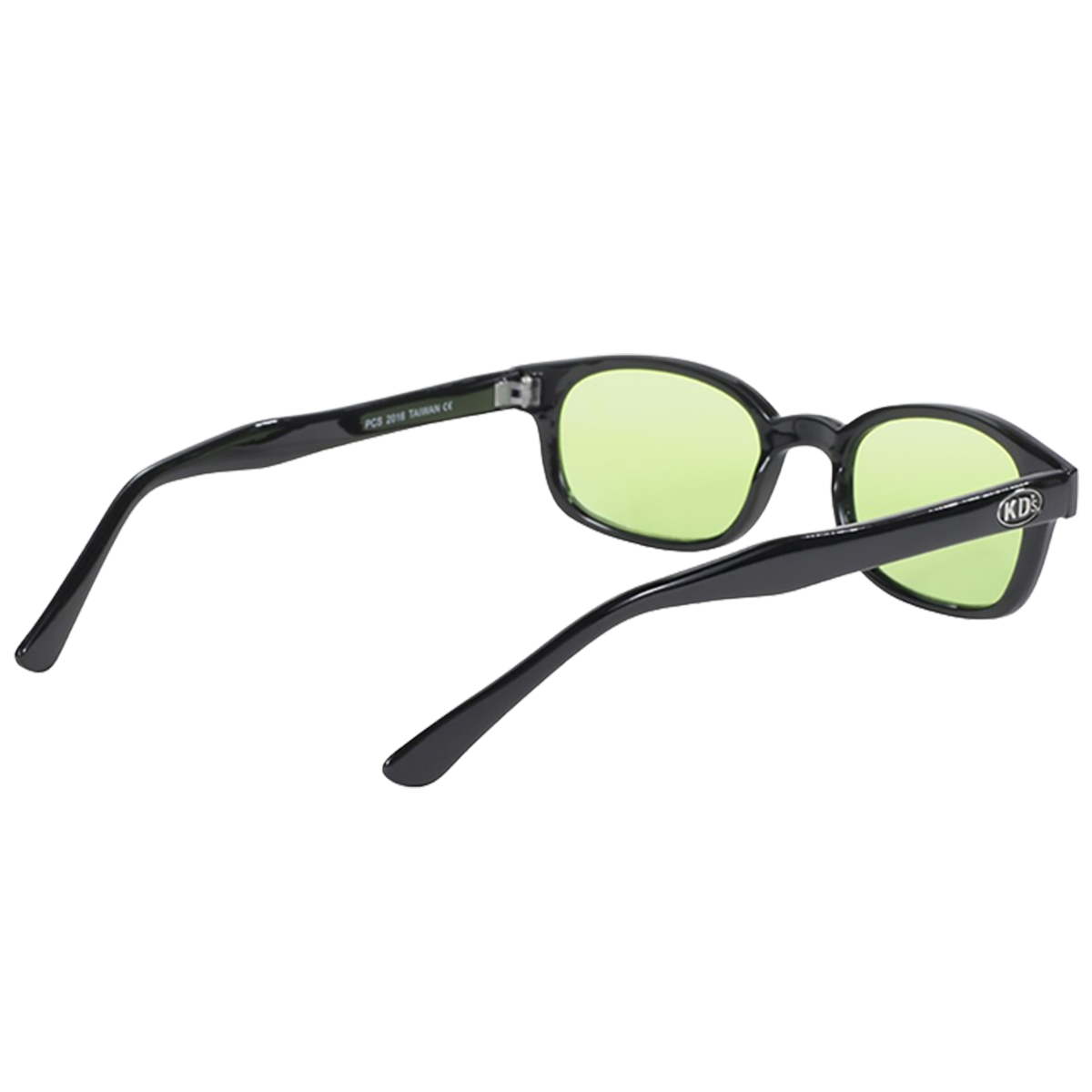 Lunettes de soleil KD's 2016 avec monture noire classique et verres vert clair