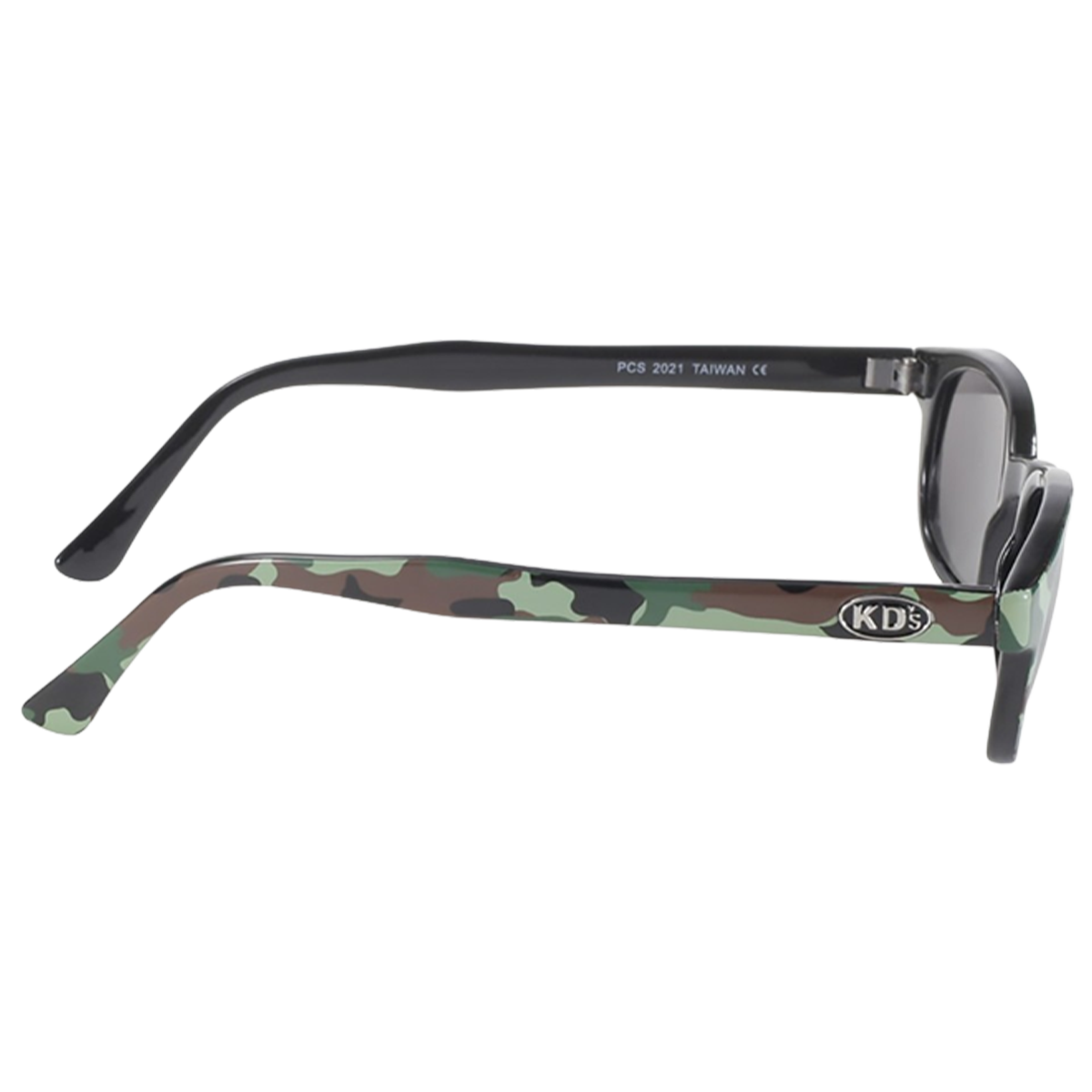 Lunettes de soleil KD's 2021 , monture décor camouflage et verres gris