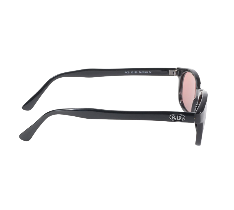 Lunettes de soleil X-KD's 10120 Monture noir mat et verres roses