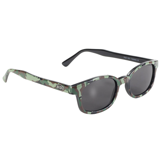 Lunettes de Soleil X-KD's 1021 avec monture camouflage et verres gris