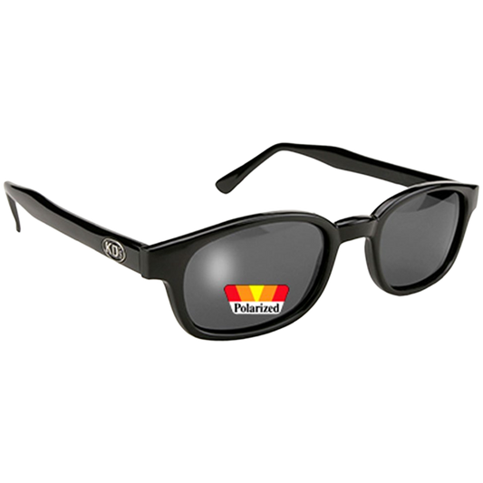 Lunettes de soleil KD's 2019 avec  monture noire classique et verres gris polarisés